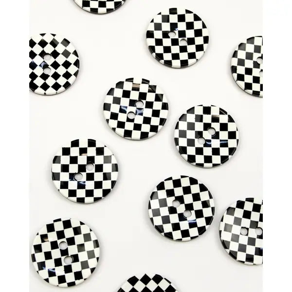 Button - Checkerboard - 38mm – Truro Fabrics