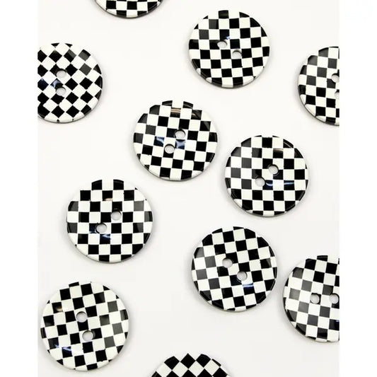 Button - Checkerboard - 38mm – Truro Fabrics