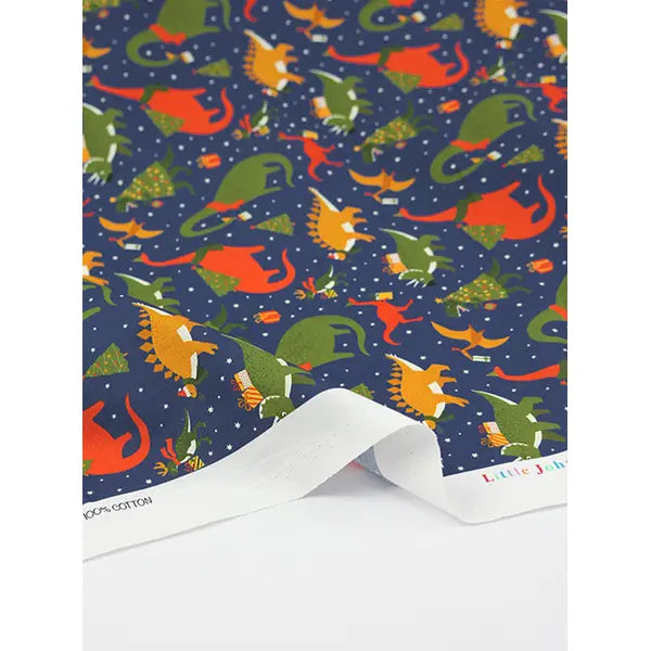Christmas Cotton Fabric - Jurassic Jingle – view 4 – Truro Fabrics