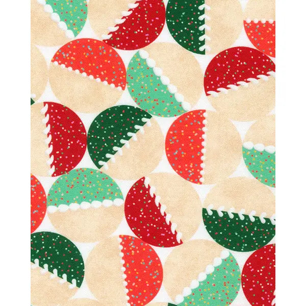 Christmas Patchwork Fabric - Tinseltown - Sugar Cookies – Truro Fabrics