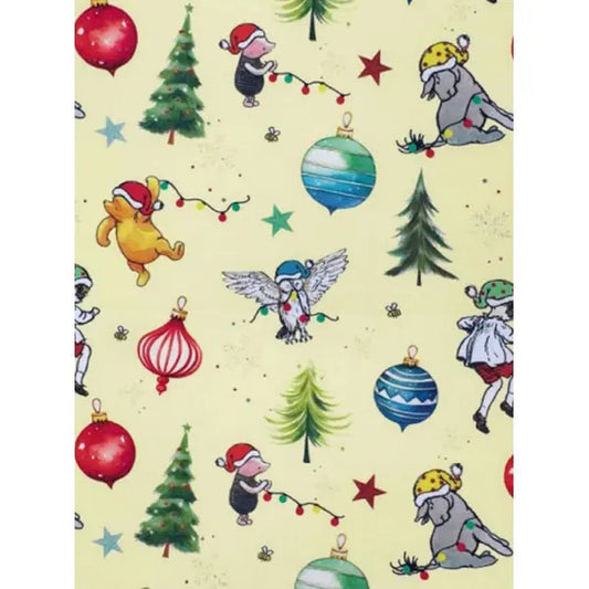 Christmas Cotton Fabric - Winnie the Pooh & Holiday Helpers – Truro Fabrics