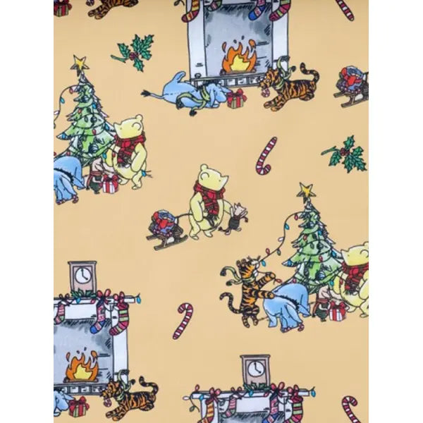 Christmas Cotton Fabric - Winnie the Pooh & Festive Friends – Truro Fabrics