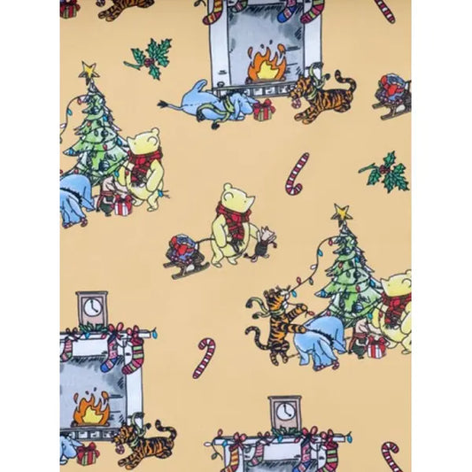 Christmas Cotton Fabric - Winnie the Pooh & Festive Friends – Truro Fabrics