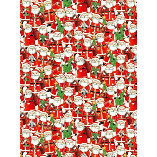 Christmas Patchwork Fabric - Jolly St Nick - Santa Parade – Truro Fabrics