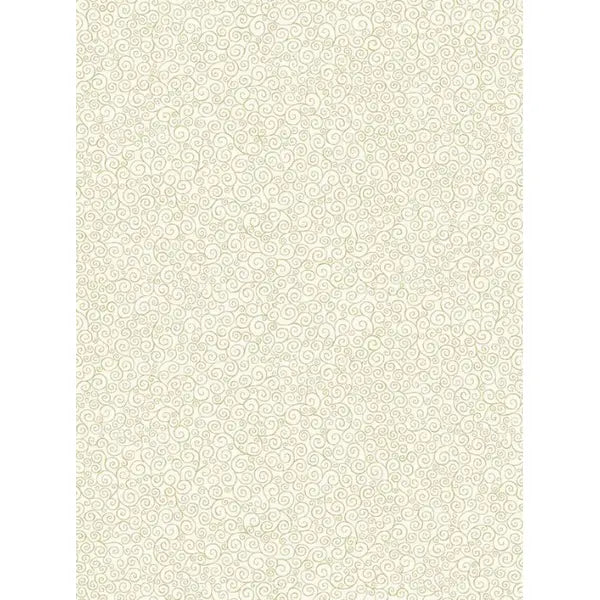 Christmas Patchwork Fabric - Good Tidings - Scroll Cream – view 2 – Truro Fabrics