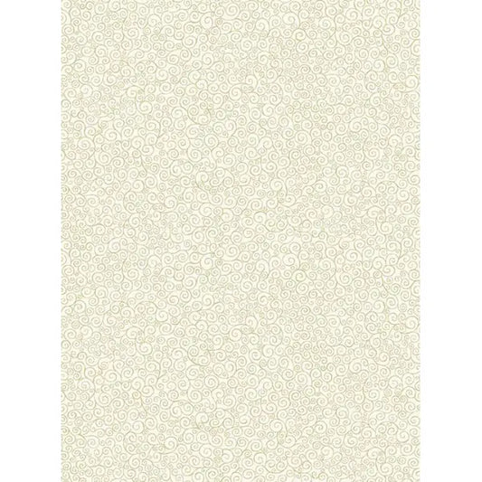 Christmas Patchwork Fabric - Good Tidings - Scroll Cream – Truro Fabrics