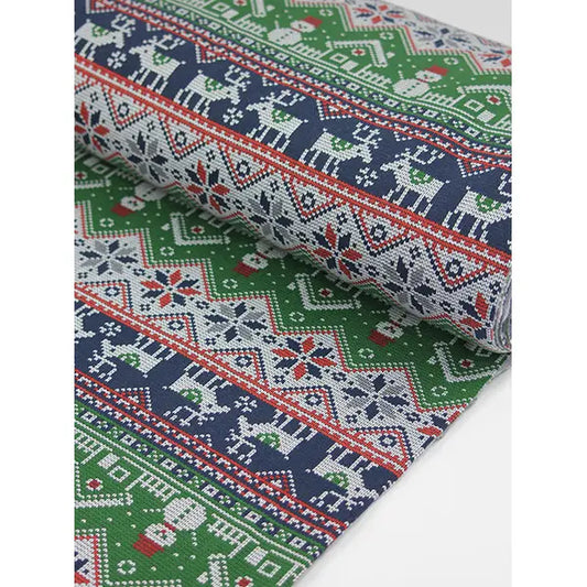 Christmas Sweatshirt Fleece Fabric - Snow Village – Truro Fabrics