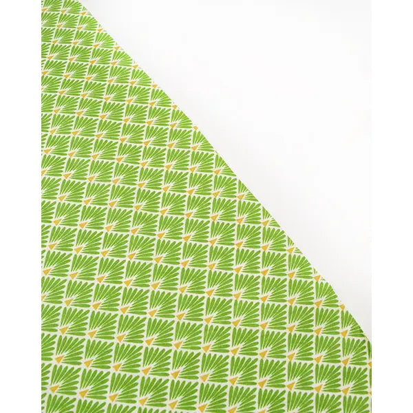 Christmas Teflon Tablecloth Fabric - Pine Fans - Green – view 3 – Truro Fabrics