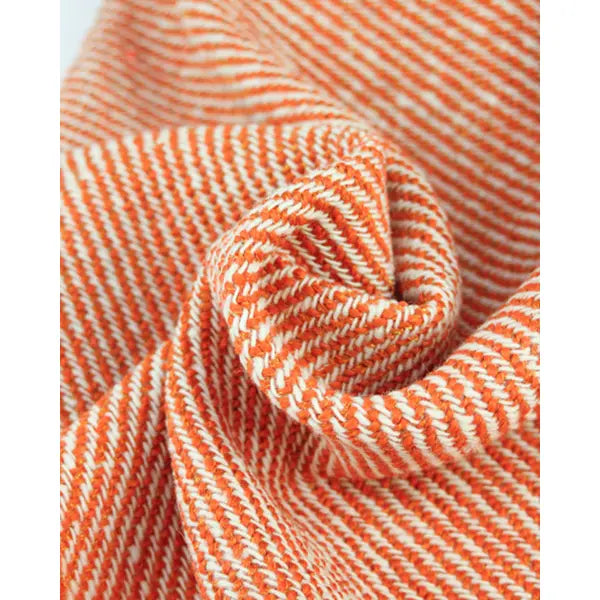 Chunky Twill Coating Fabric - Orangeade – view 4 – Truro Fabrics