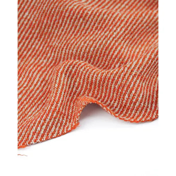 Chunky Twill Coating Fabric - Orangeade – view 5 – Truro Fabrics