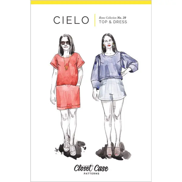 Closet Core - Paper Sewing Pattern - Cielo Top & Dress – view 2 – Truro Fabrics
