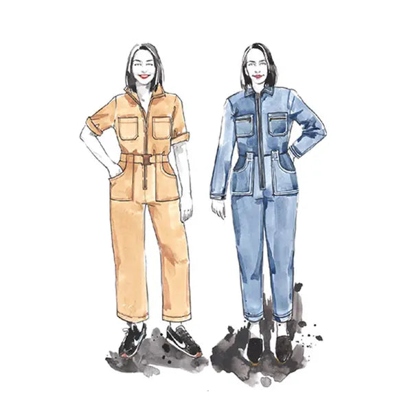 Closet Core - Paper Sewing Pattern - Blanca Flightsuit – view 11 – Truro Fabrics