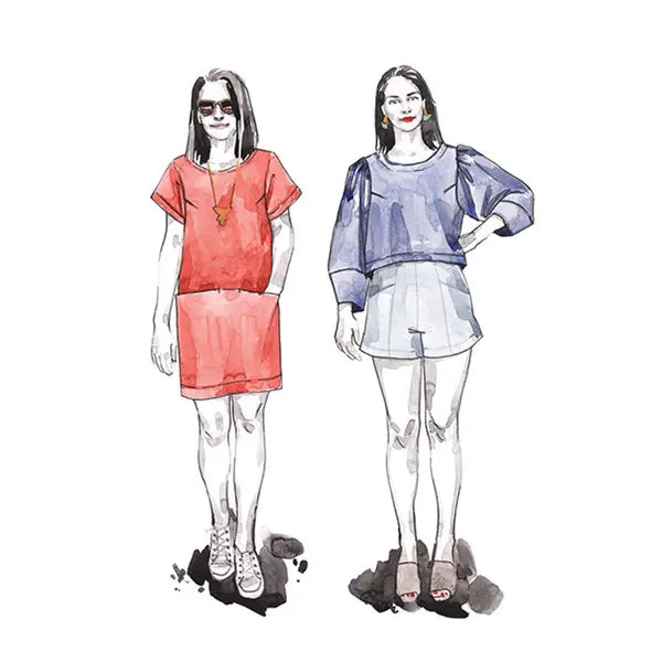 Closet Core - Paper Sewing Pattern - Cielo Top & Dress – view 10 – Truro Fabrics