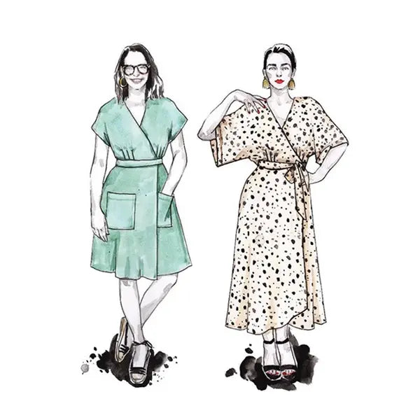 Closet Core - Paper Sewing Pattern - Elodie Wrap Dress – view 10 – Truro Fabrics