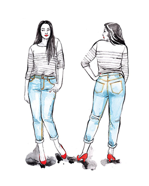 Closet Core - Paper Sewing Pattern - Morgan Boyfriend Jeans