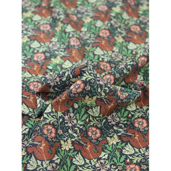 Cotton Babycord Fabric - Morris Leaf – view 3 – Truro Fabrics
