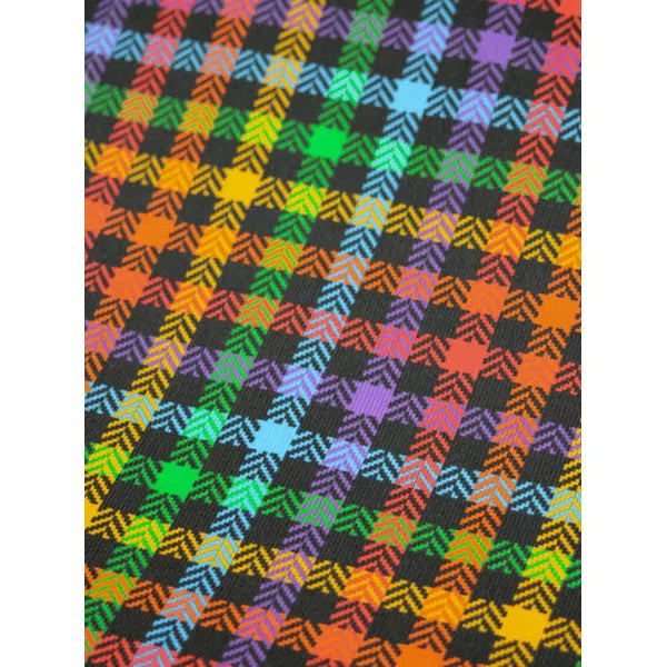 Cotton Babycord Fabric - Rainbow Check – Truro Fabrics