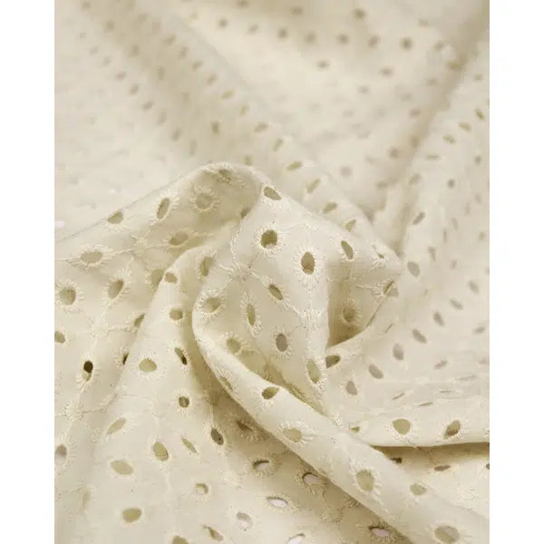 Cotton Broderie Anglaise Fabric - Chantilly – Truro Fabrics
