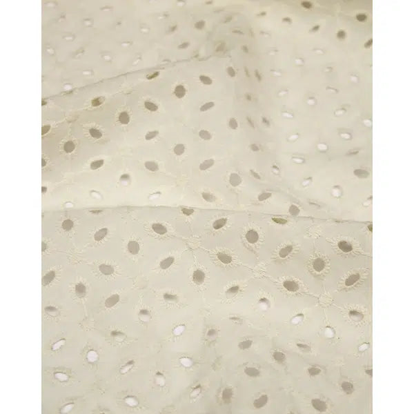 Cotton Broderie Anglaise Fabric - Chantilly – view 4 – Truro Fabrics