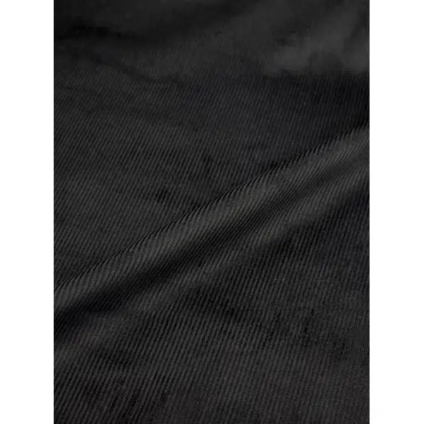 Cotton Corduroy Fabric - Black – view 4 – Truro Fabrics