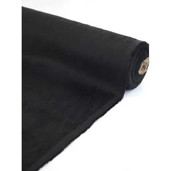 Cotton Corduroy Fabric - Black – view 2 – Truro Fabrics