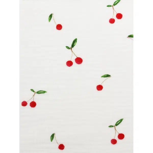 Cotton Double Gauze Fabric - Cherry Pop – view 2 – Truro Fabrics