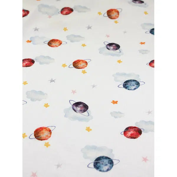 Cotton Double Gauze Fabric - Cosmic Dreams – view 3 – Truro Fabrics