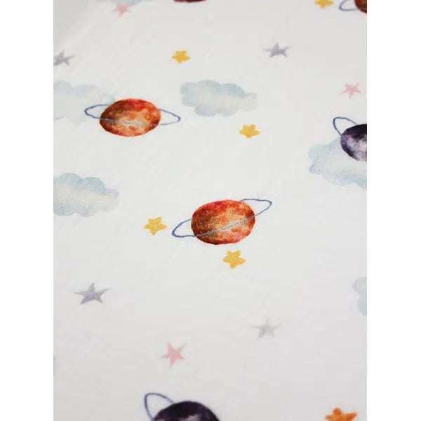 Cotton Double Gauze Fabric - Cosmic Dreams – view 5 – Truro Fabrics