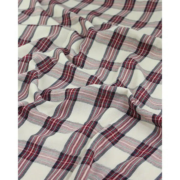Cotton Flat Double Gauze Fabric - Moorland Plaid – Truro Fabrics