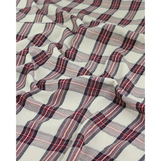 Cotton Flat Double Gauze Fabric - Moorland Plaid – Truro Fabrics