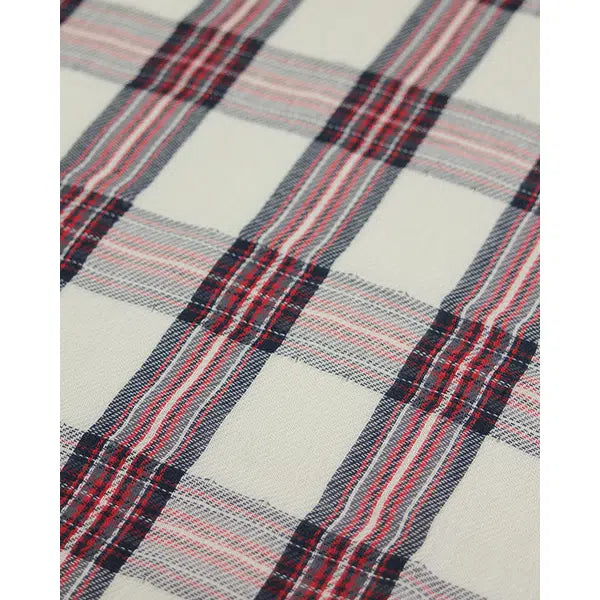 Cotton Flat Double Gauze Fabric - Moorland Plaid – view 4 – Truro Fabrics