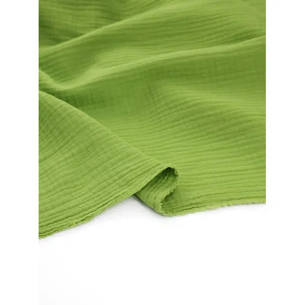 Cotton Double Gauze Fabric - Peridot – view 3 – Truro Fabrics