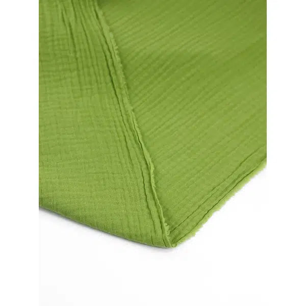 Cotton Double Gauze Fabric - Peridot – view 4 – Truro Fabrics