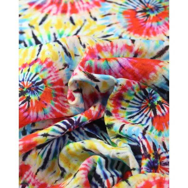 Cotton Double Gauze Fabric - Rainbow Tie Dye – Truro Fabrics