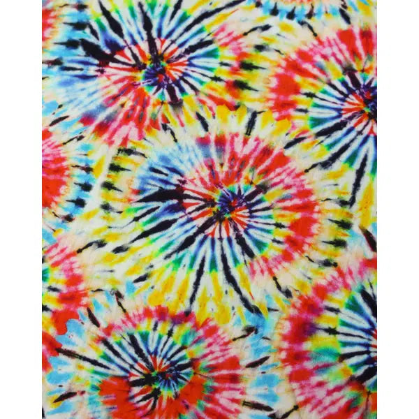 Cotton Double Gauze Fabric - Rainbow Tie Dye – view 4 – Truro Fabrics