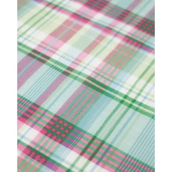 Cotton Jacquard Lawn Fabric - Pastel Plaid – view 3 – Truro Fabrics