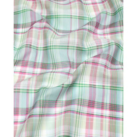 Cotton Jacquard Lawn Fabric - Pastel Plaid – Truro Fabrics
