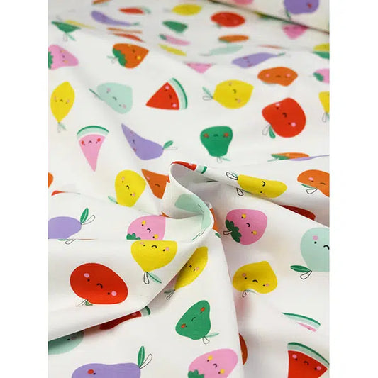 Cotton Jersey Fabric - Fruit Salad – view 2 – Truro Fabrics