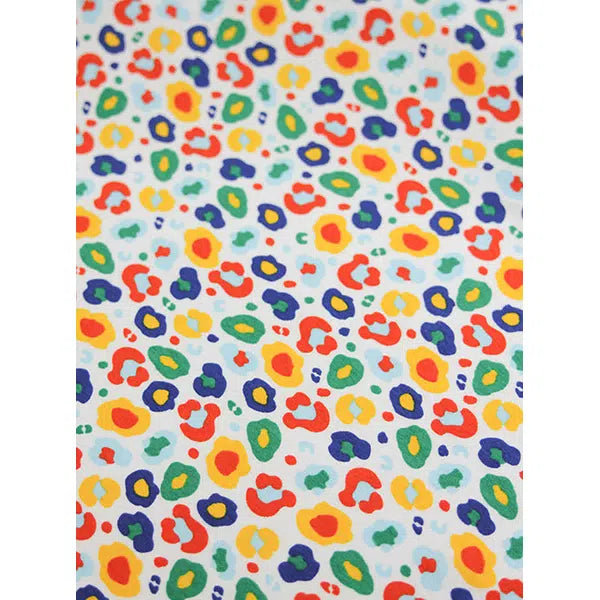 Cotton Jersey Fabric - Rainbow Leopard – view 3 – Truro Fabrics