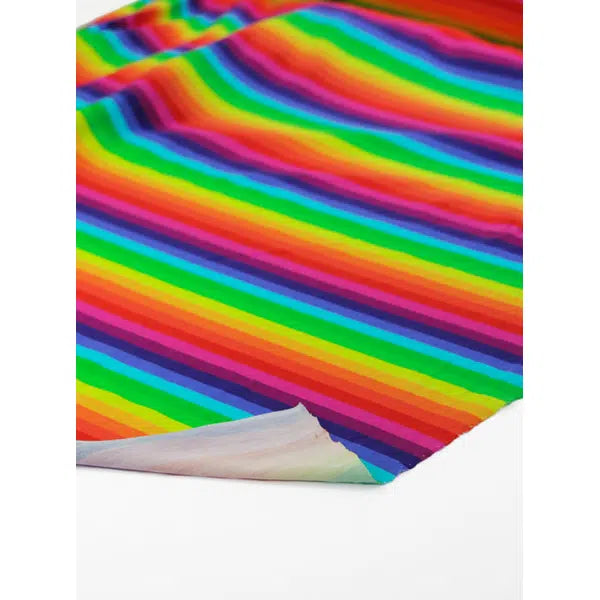 Cotton Jersey Knit Fabric - Rainbow Stripe – Truro Fabrics