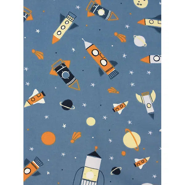 Cotton Jersey Knit Fabric - Rocket Race – view 3 – Truro Fabrics