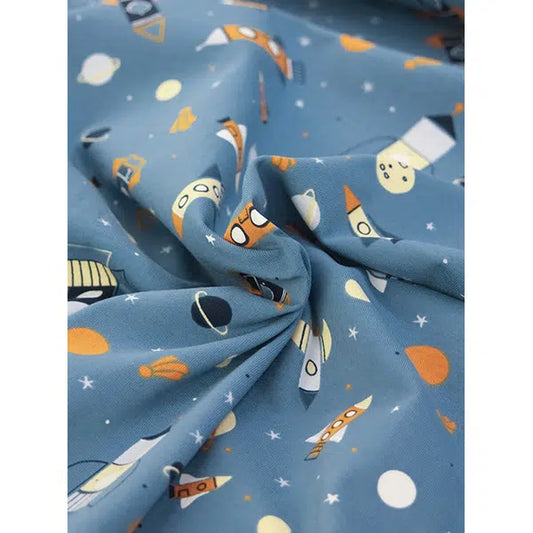 Cotton Jersey Knit Fabric - Rocket Race – Truro Fabrics