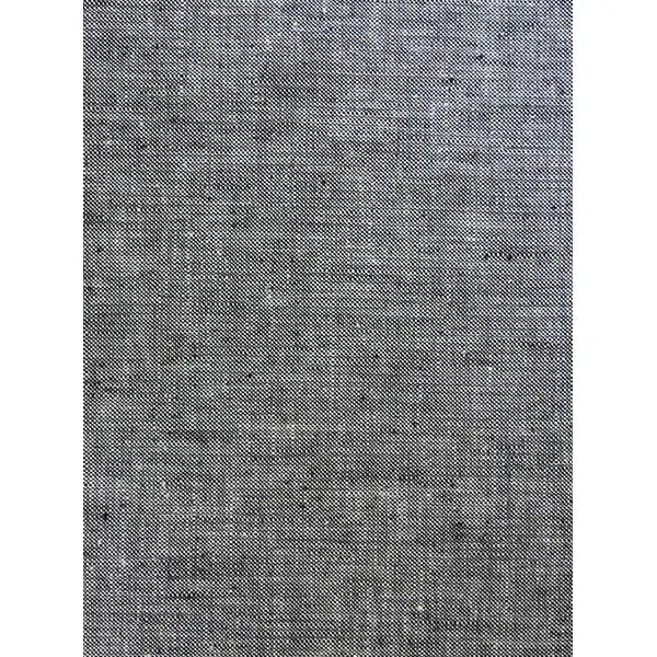 Cotton Linen Chambray Fabric - Coal – view 3 – Truro Fabrics