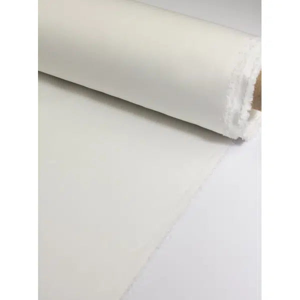 Cotton Linen Herringbone Fabric - Coconut – view 2 – Truro Fabrics