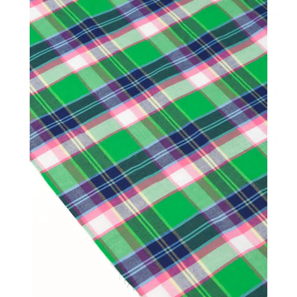 Cotton Madras Fabric - Midori Plaid – view 3 – Truro Fabrics