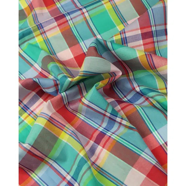 Cotton Madras Fabric - Seaside Plaid – Truro Fabrics