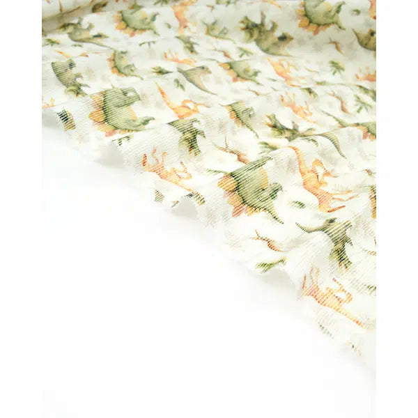 Cotton Needlecord Fabric - Dinosaur Safari – view 3 – Truro Fabrics