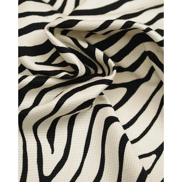 Cotton Pique Fabric - Zebra Print – Truro Fabrics