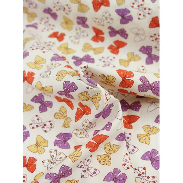 Cotton Poplin Fabric - Betsy Bow Cream – Truro Fabrics