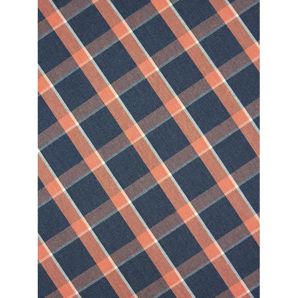 Cotton Poplin Fabric - Campfire Plaid – view 2 – Truro Fabrics
